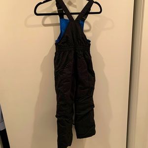 Lands’end kids black snow bibs size 6